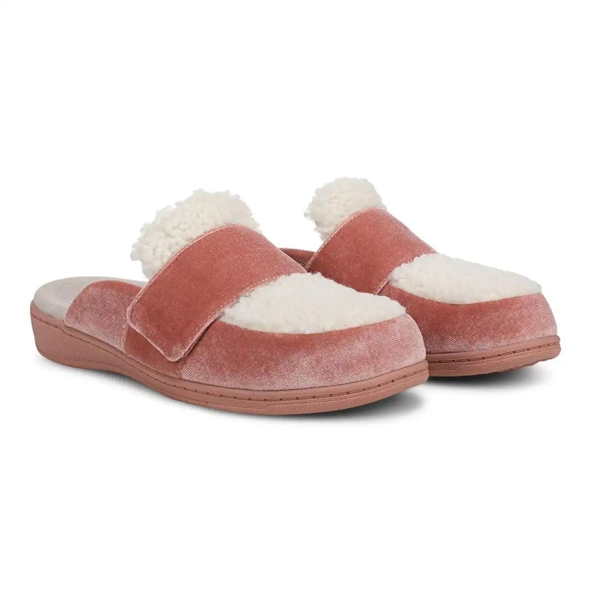 Gemma II Mule Slippers Light Pink Velvet