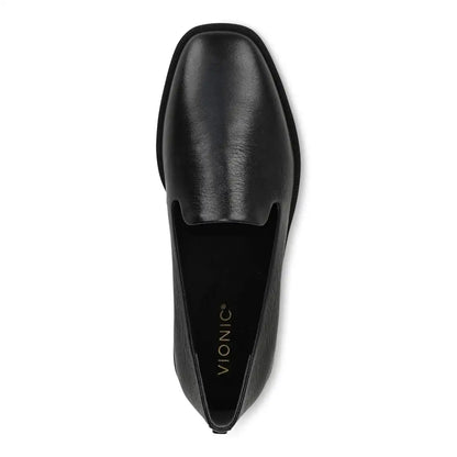 Willa 2.0 Slip on Flat Black Leather