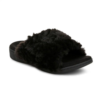 Relax II Slippers Black Fur