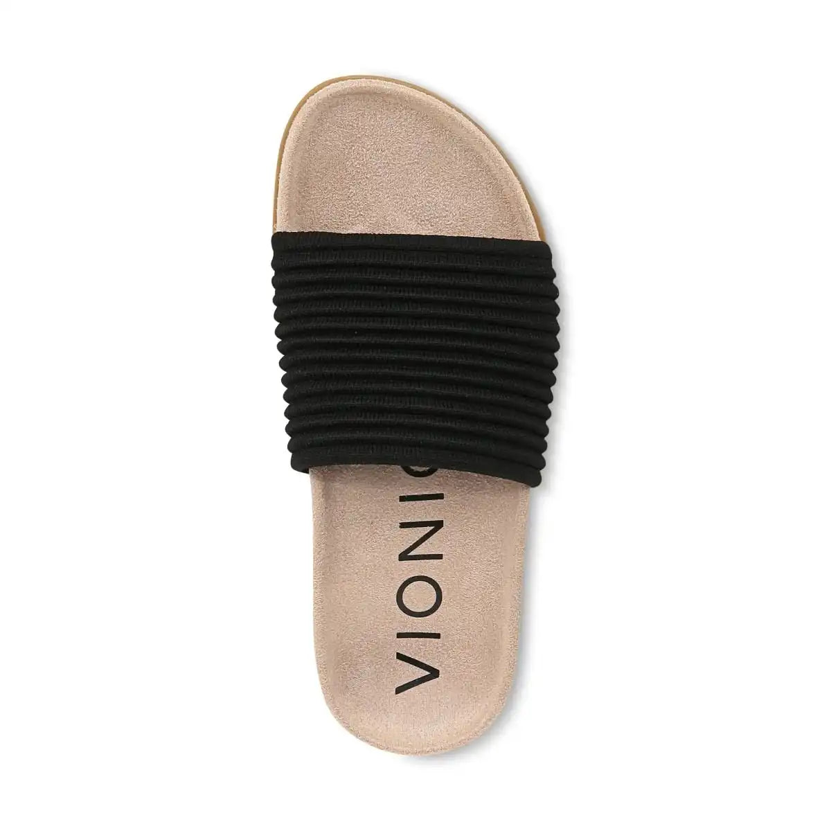 Evie Knit Slide Sandal Black