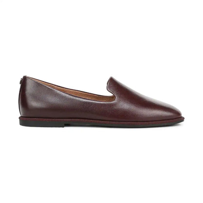 Willa 2.0 Slip on Flat Mulled Wine Leather
