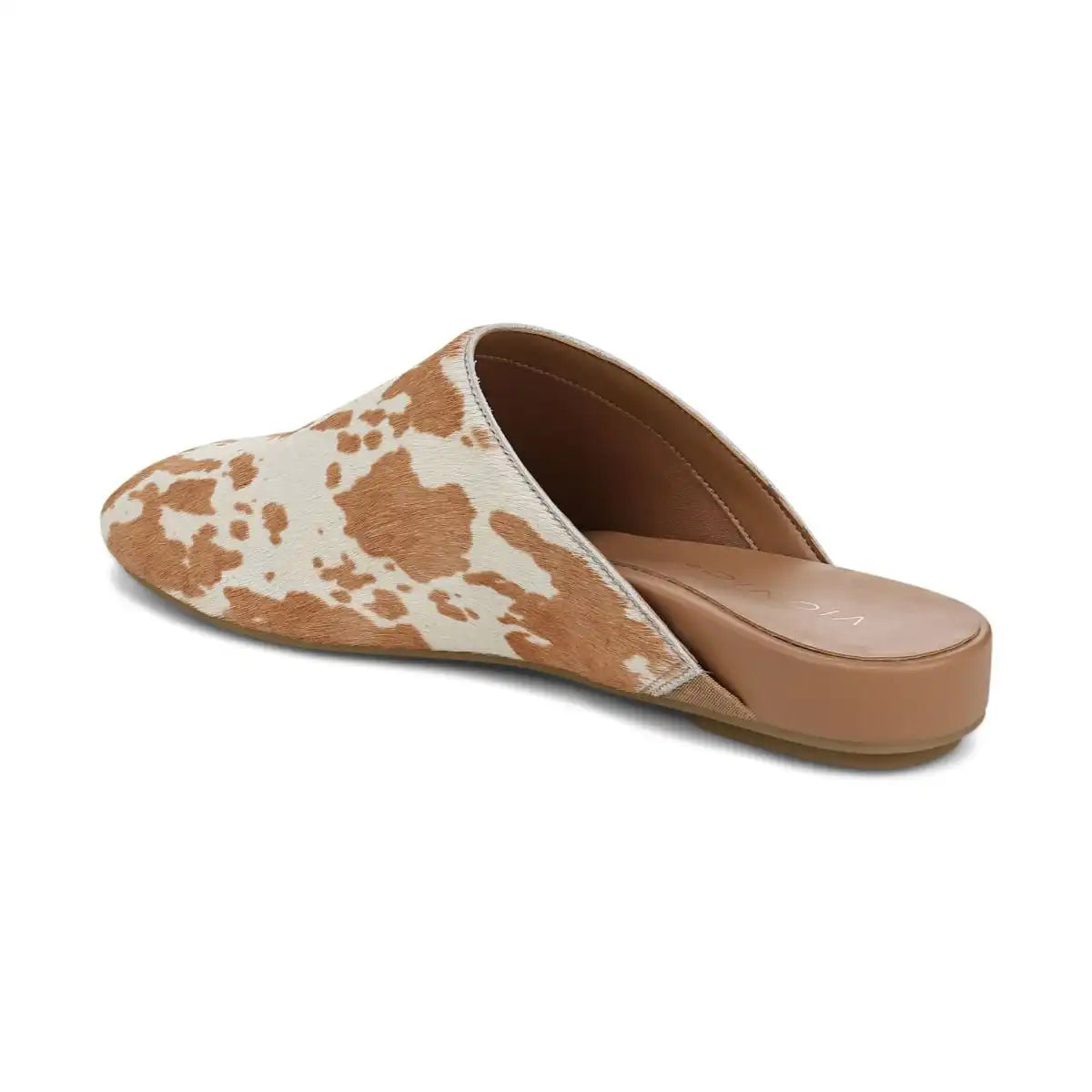 Opal Slip On Mule Brown Multi Haircalf