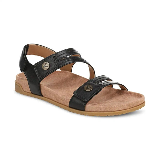 Essie Strappy Sandal Black Leather