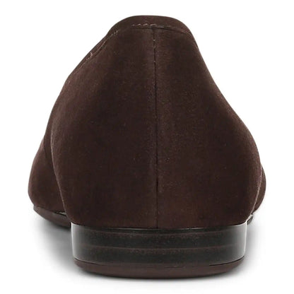 Larissa Wedge Flat Chocolate Ganache Suede