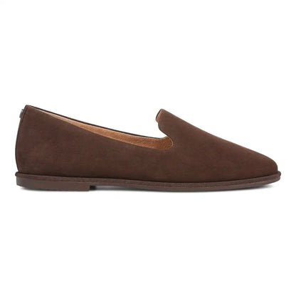 Willa 2.0 Slip on Flat Chocolate Suede