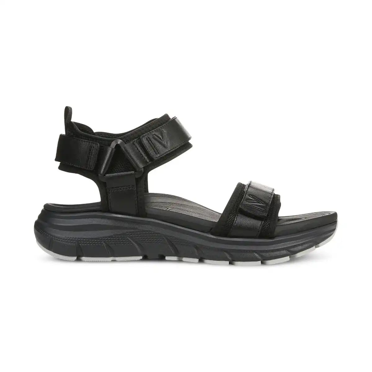 Men's Walk Max Wanderer Sandal Black Leather