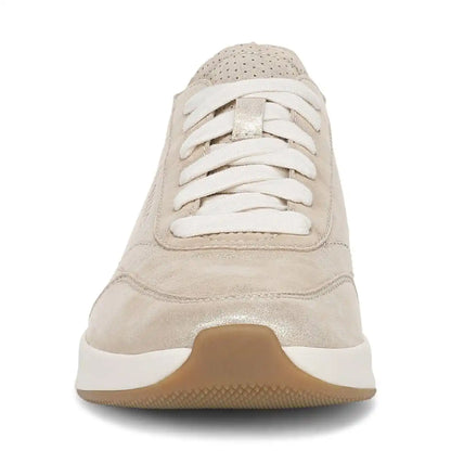 Uptown Sneaker Gold Shimmer Leather