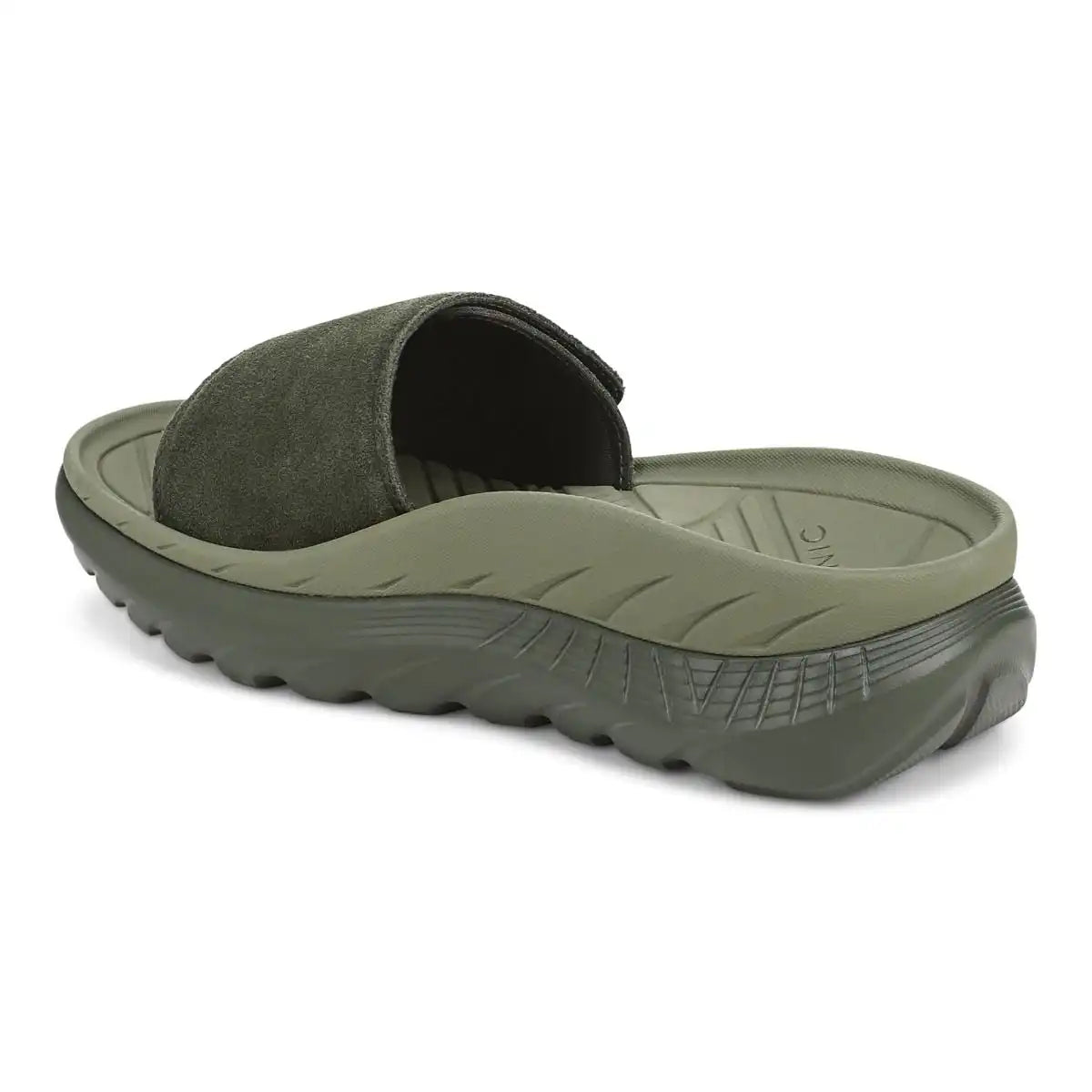 Rejuvenate Recovery Sandal Olive Moss Suede