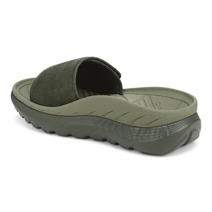 Rejuvenate Recovery Sandal Olive Moss Suede
