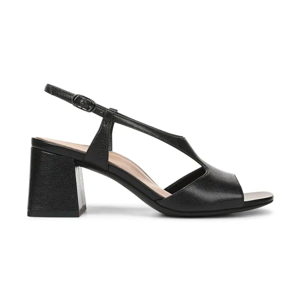 Raquel Heeled Sandal Black Leather