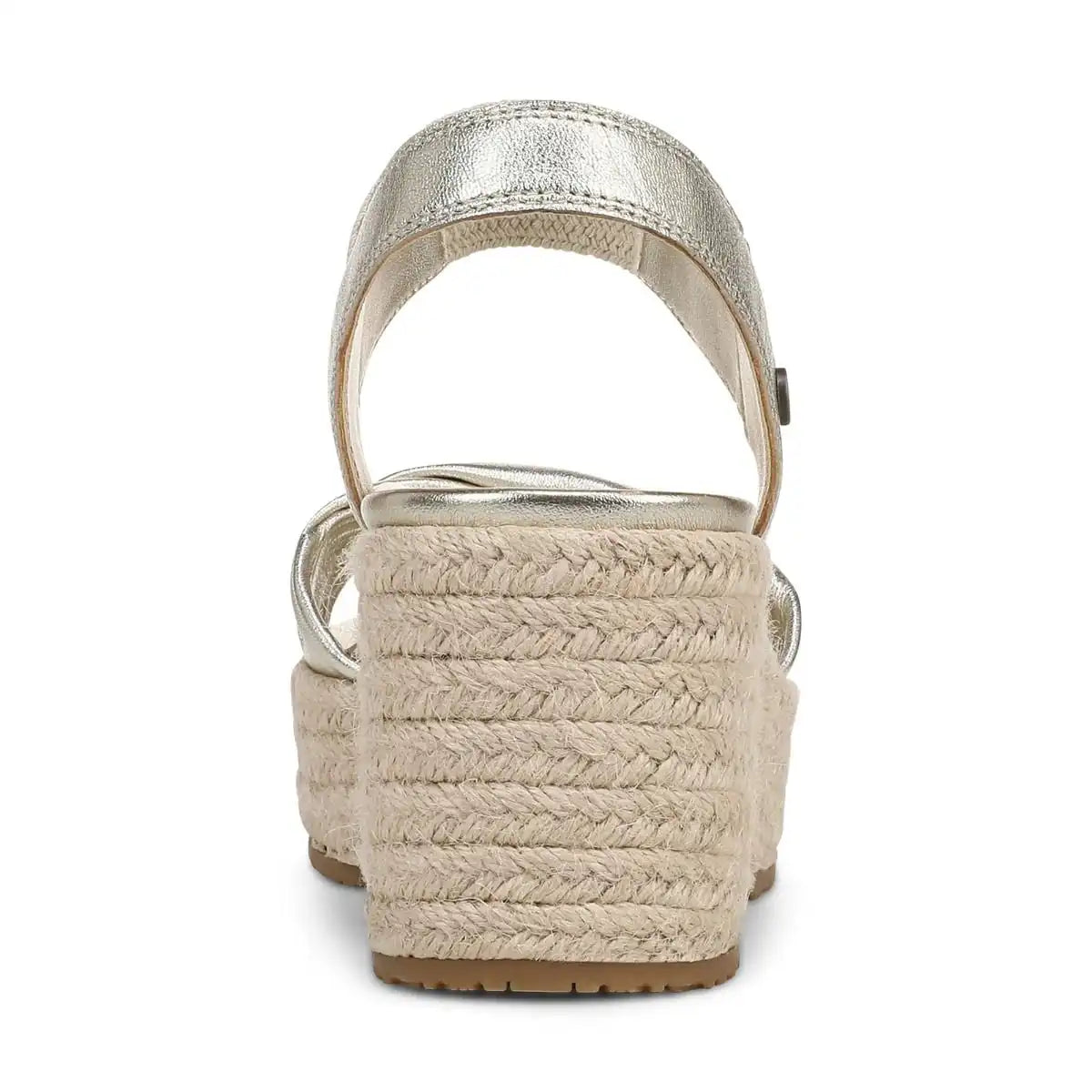Darla Espadrille Wedge Sandal Gold Leather