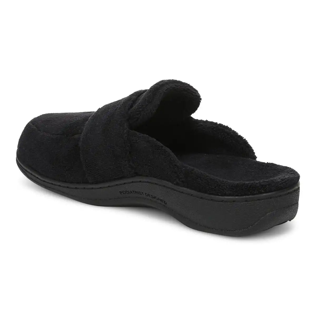 Gemma II Mule Slippers Black Terry
