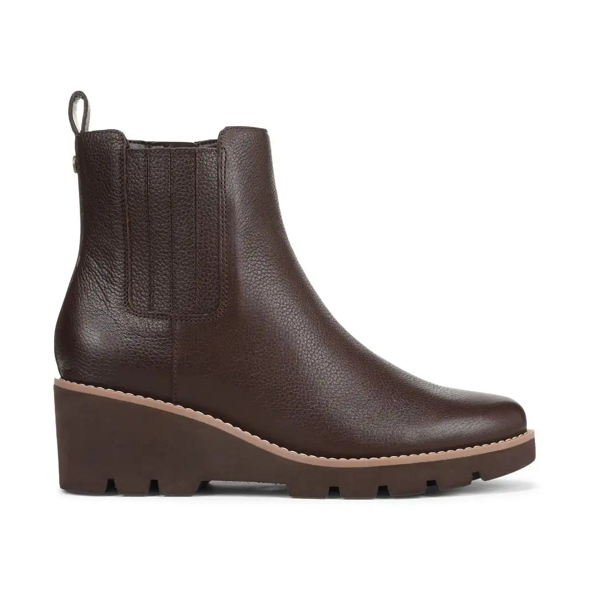 Aria 2.0 Wedge Ankle Bootie Dark Brown Leather