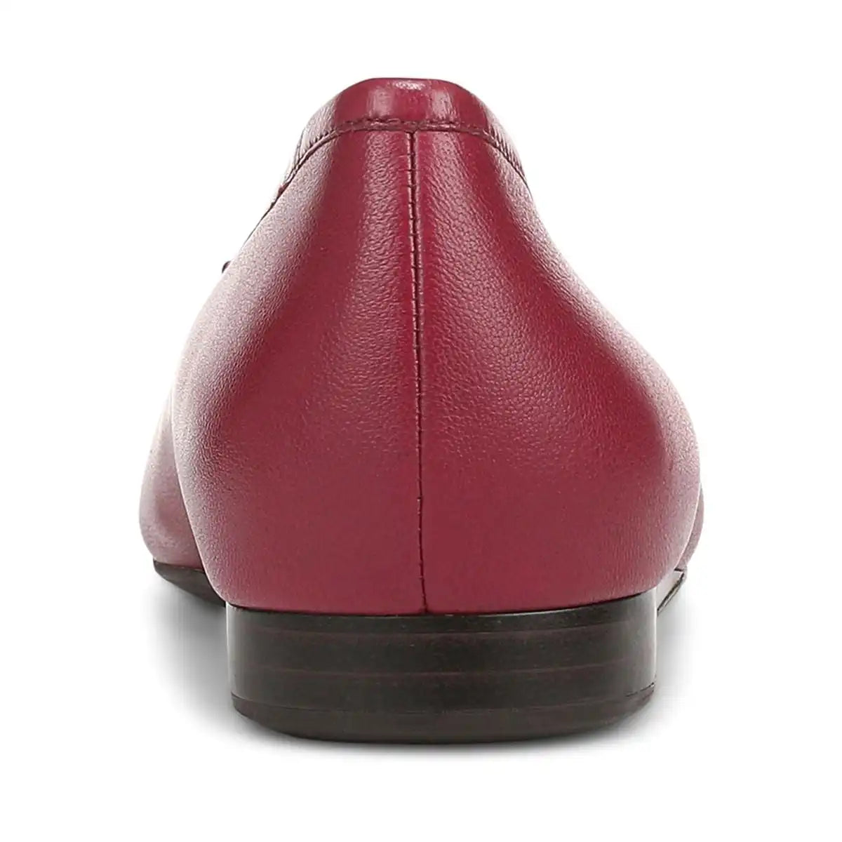 Larissa Wedge Flat Tibetan Red Leather