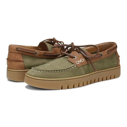 Men's Uptown Boat Dark Olive Nubuck