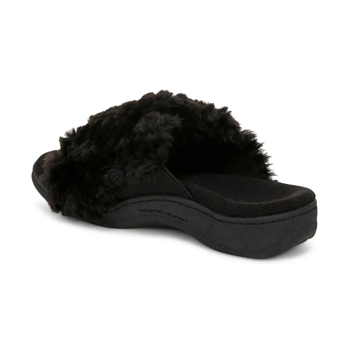 Relax II Slippers Black Fur
