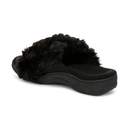 Relax II Slippers Black Fur