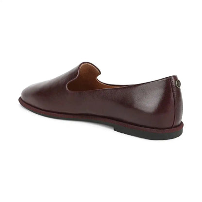 Willa 2.0 Slip on Flat Mulled Wine Leather