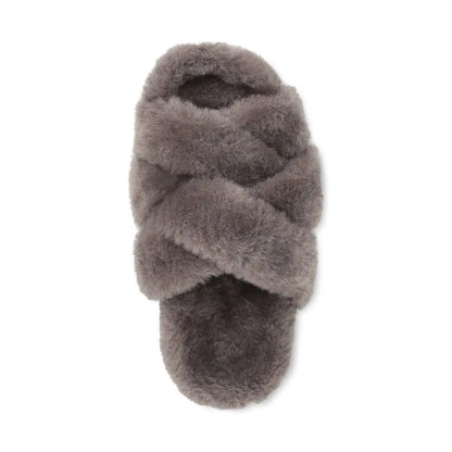 Peppa Open Toe Slipper Dark Grey