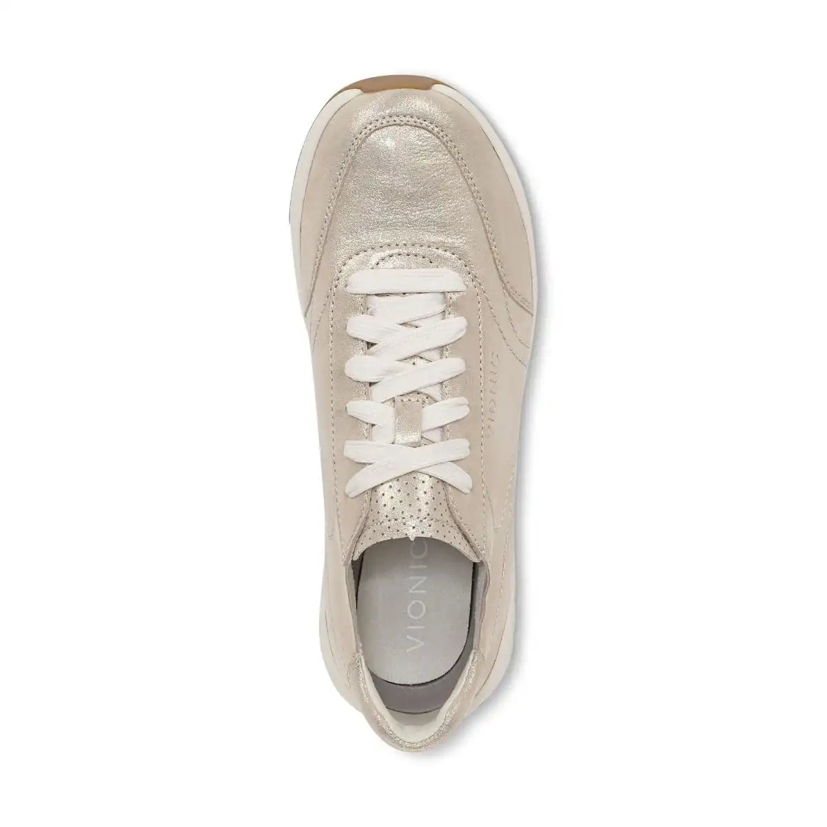 Uptown Sneaker Gold Shimmer Leather