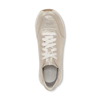 Uptown Sneaker Gold Shimmer Leather