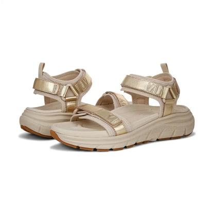 Walk Max Wanderer Sandal Gold Leather