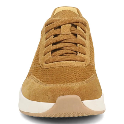 Uptown Sneaker Golden Brown Snake Embossed Nubuck