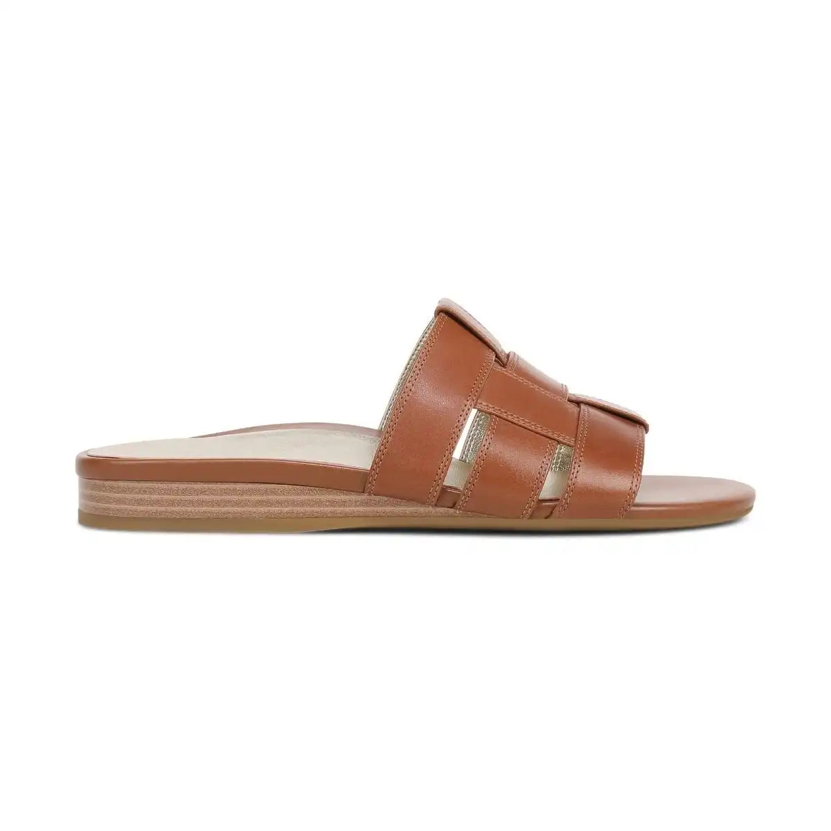 Glendora Slide Sandal Tan Leather
