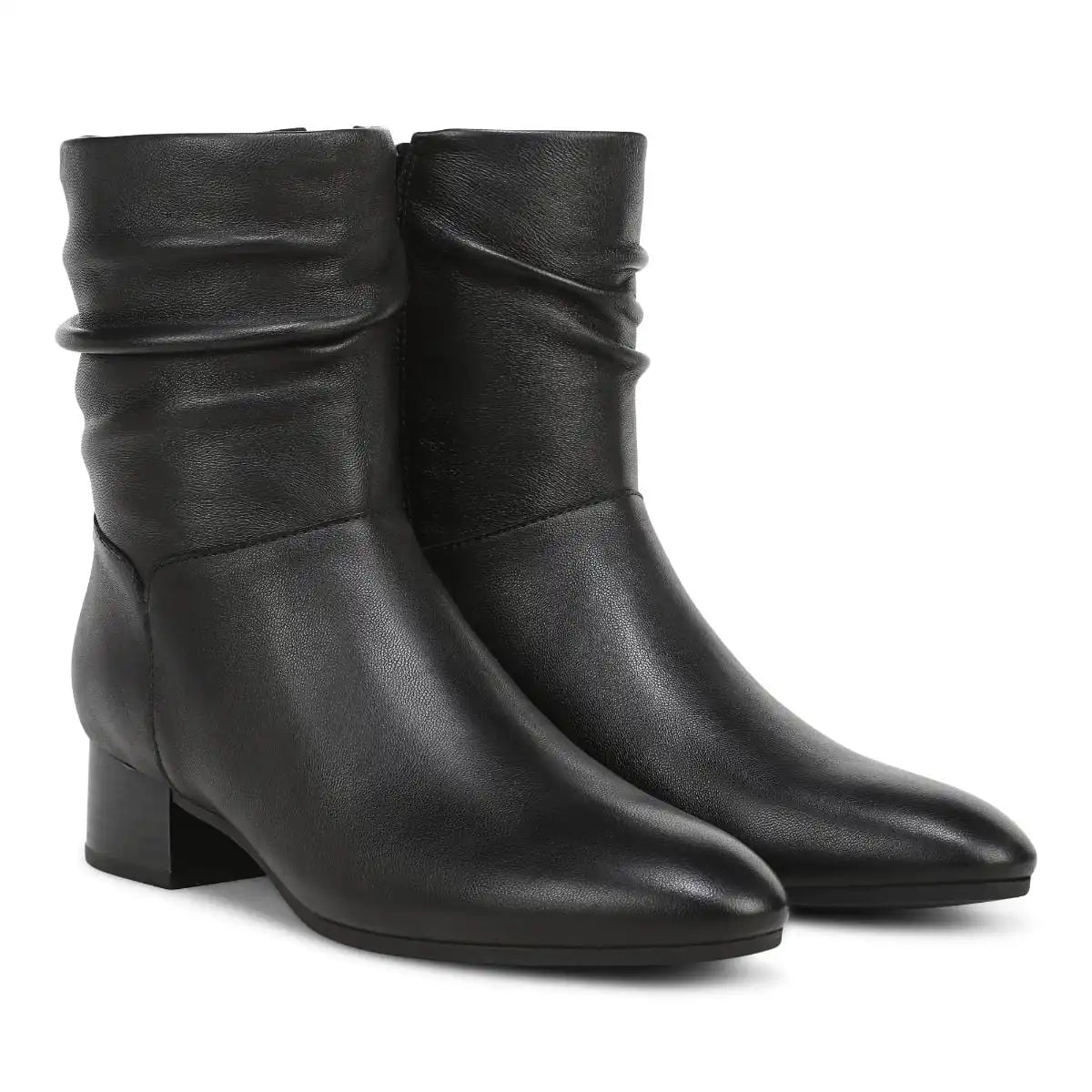 Remi Short Boot Black Leather