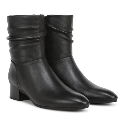 Remi Short Boot Black Leather