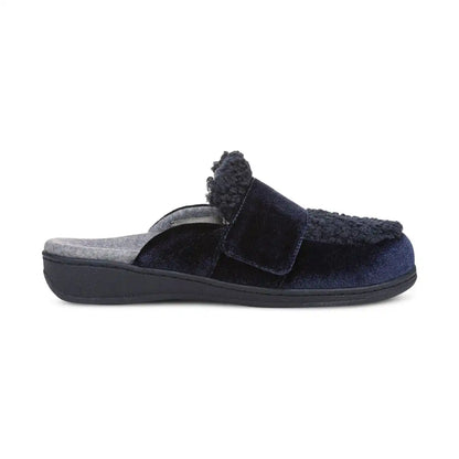 Gemma II Mule Slippers Navy Blazer Velvet