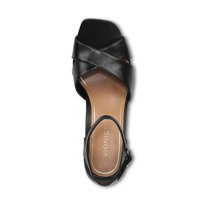 Charmaine Heeled Sandal Black Leather
