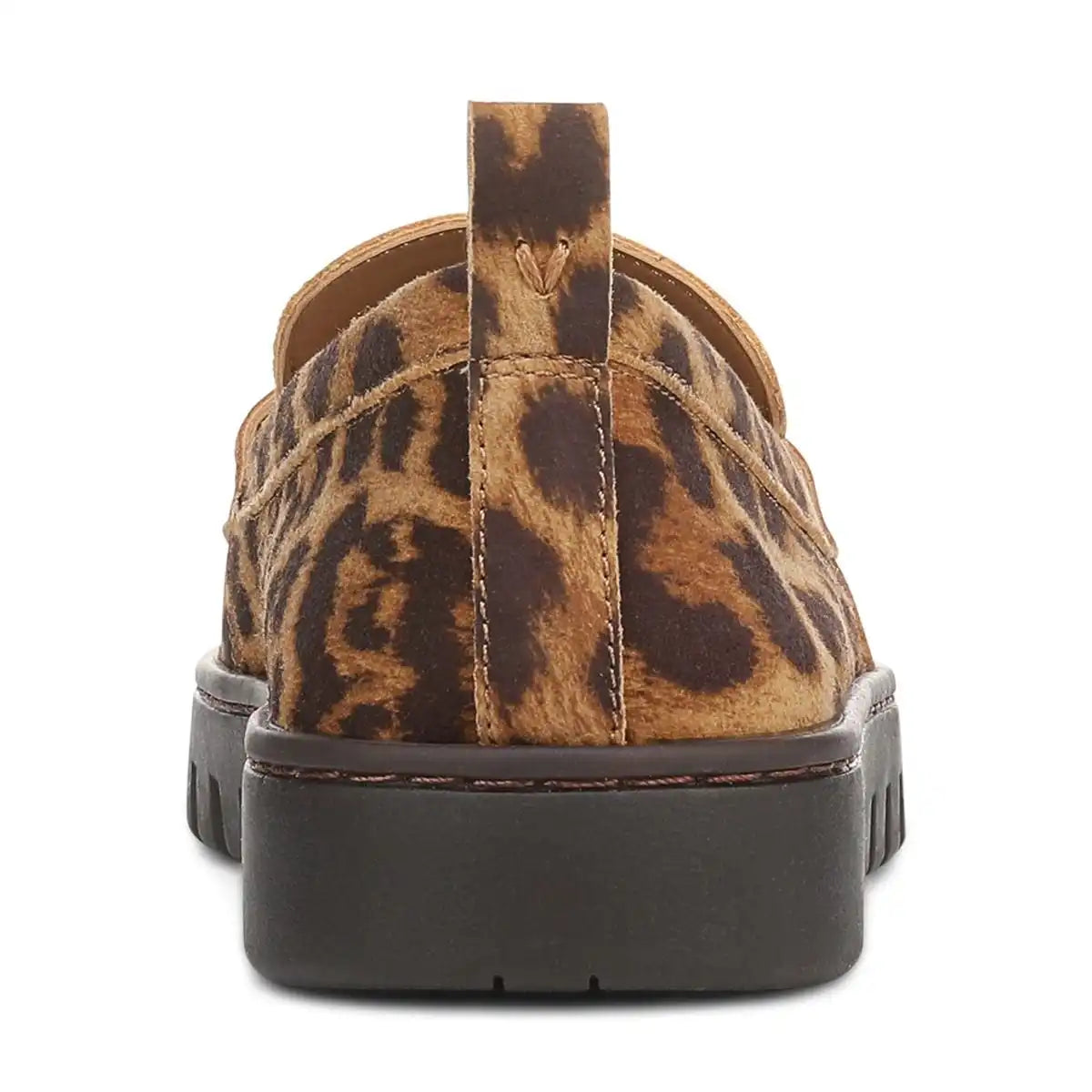 Uptown Loafer Tan Leopard Print Suede