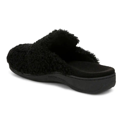 Gemma II Mule Slippers Black Shearling