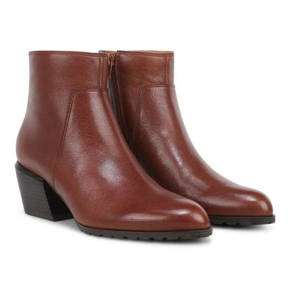 Bianca Ankle Boot Baked Clay Leather
