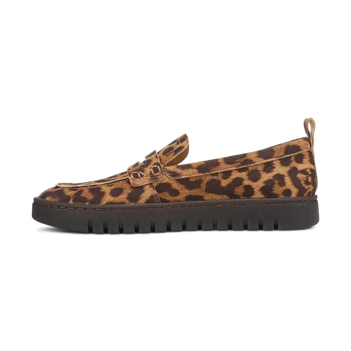 Uptown Loafer Tan Leopard Print Suede