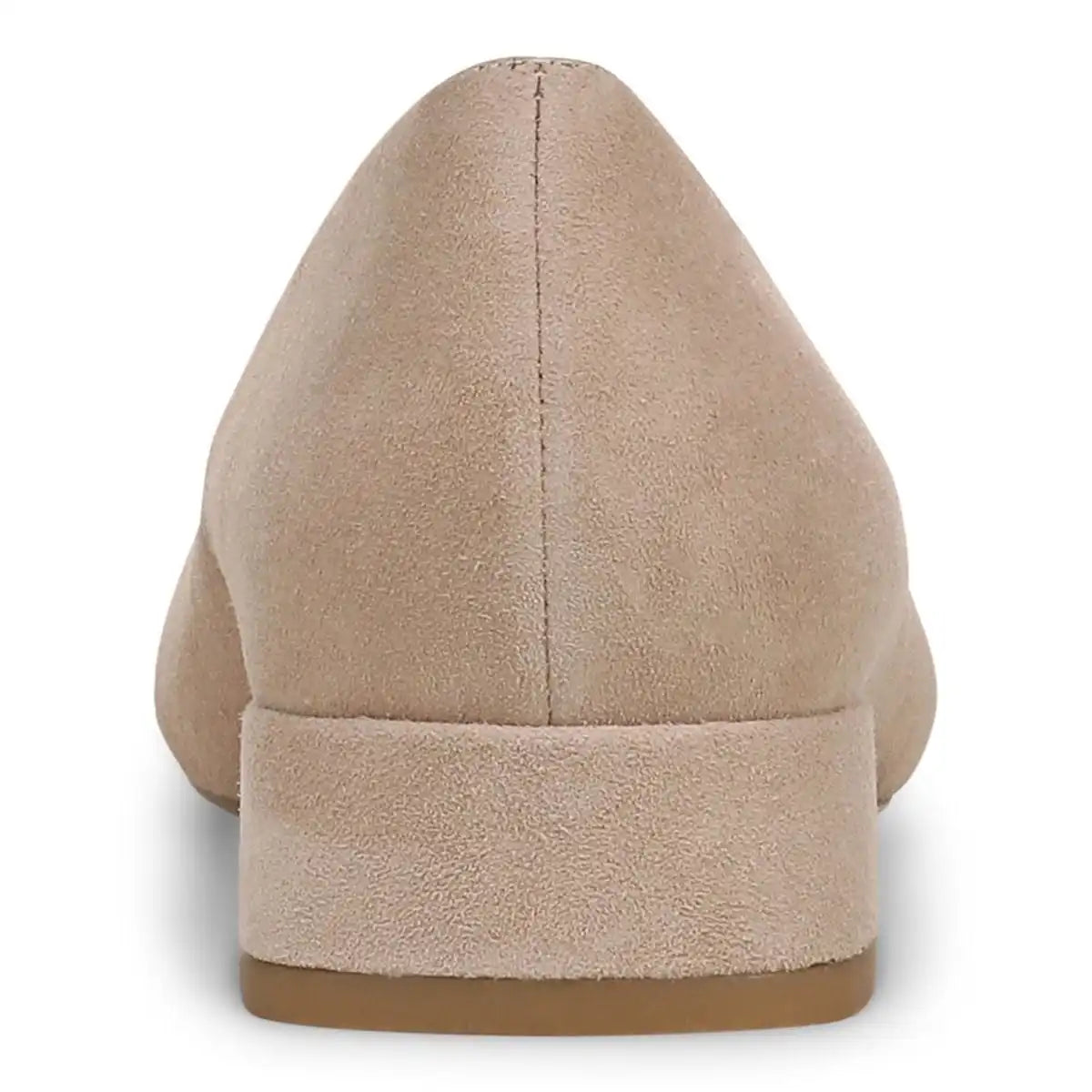 Petra Heeled Ballet Flat Desert Sand Suede