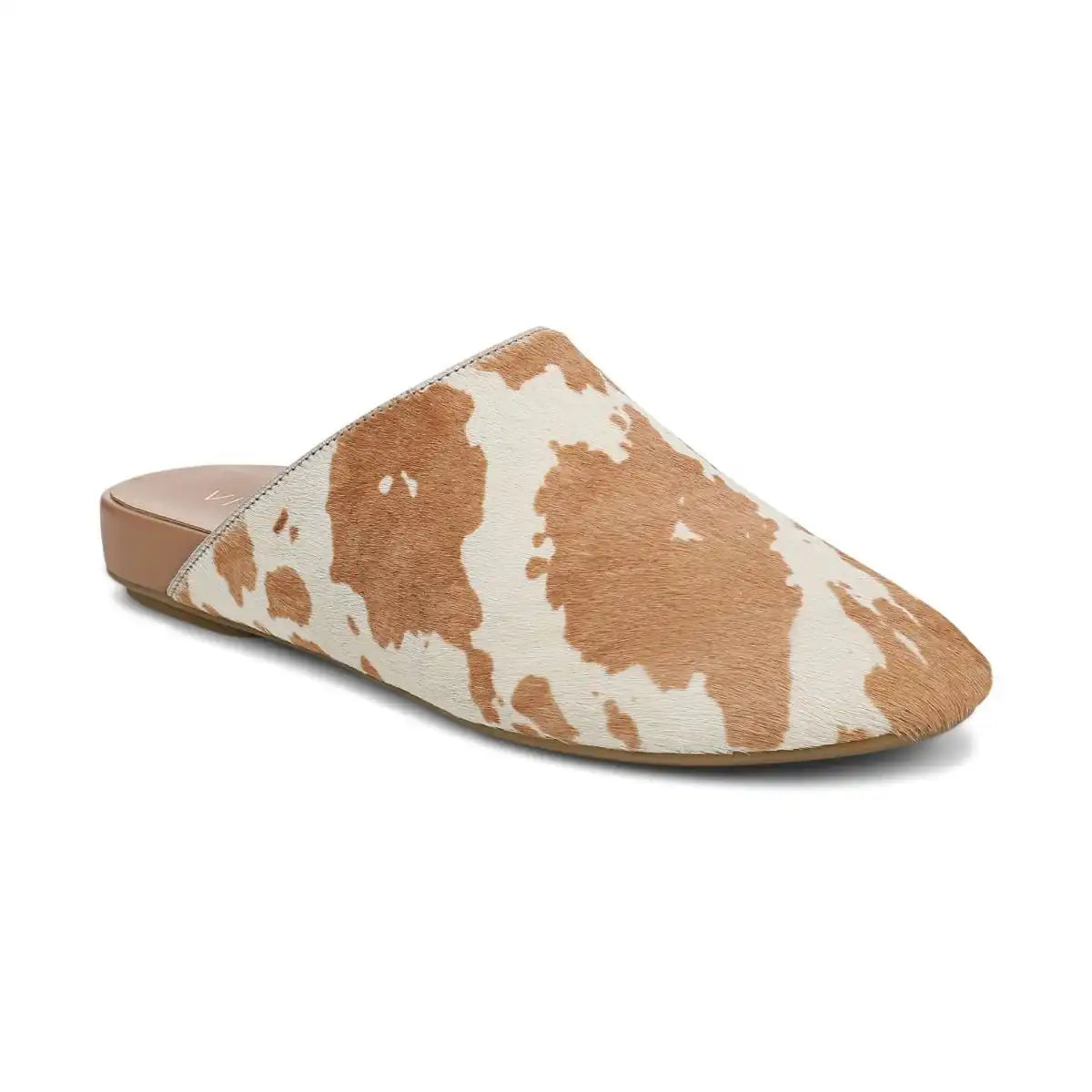 Opal Slip On Mule Brown Multi Haircalf