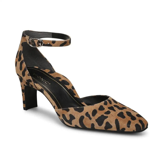 Scarlett Dress Heel Tan Leopard Print Suede
