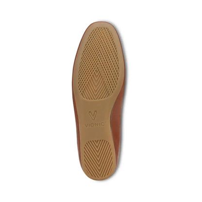 Larissa Wedge Flat Equestrian Tan Leather