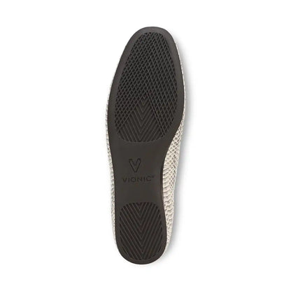 Larissa Wedge Flat Ivory Python Print Leather