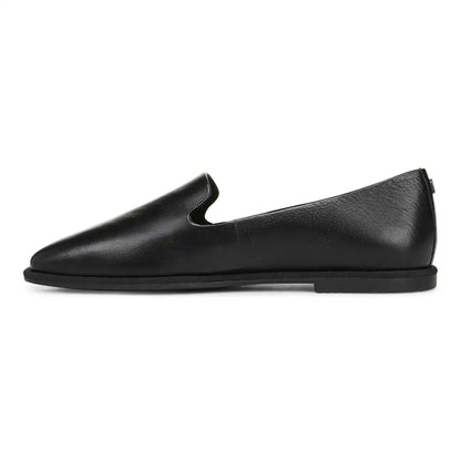 Willa 2.0 Slip on Flat Black Leather