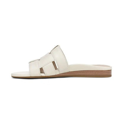 Glendora Slide Sandal Ivory Leather
