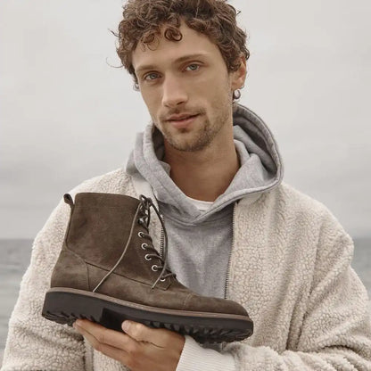 Livermore Lace Up Boot Black Leather